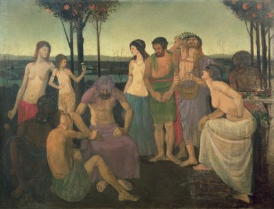 Alegoría, c.1910 de Mark Gertler